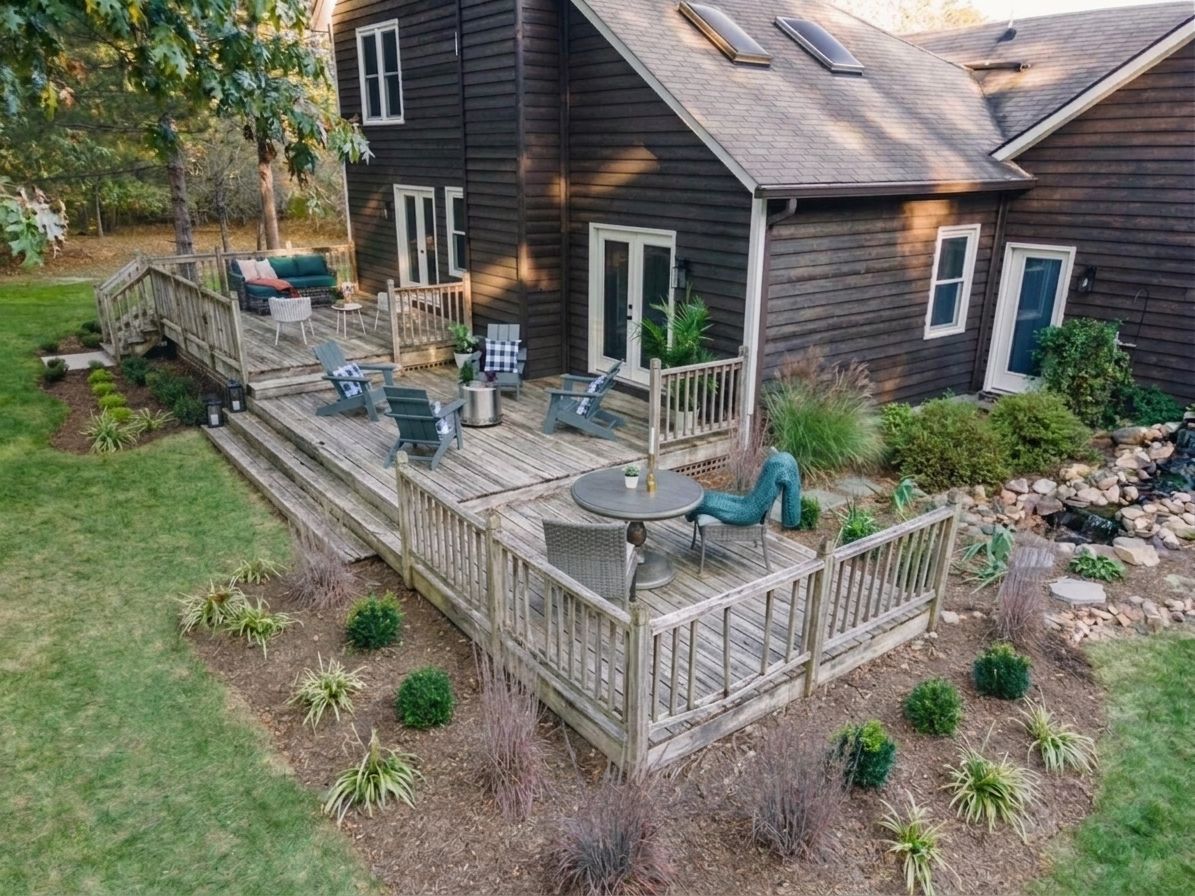 Decks and patios, before