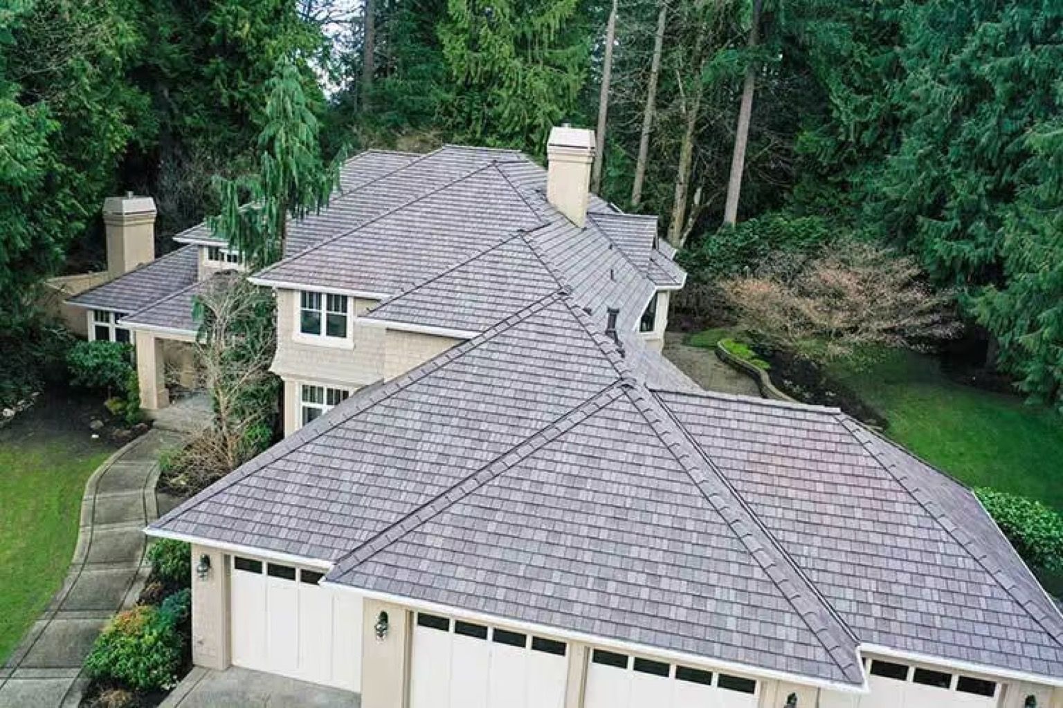 Roofing, after: Synthetic Shake